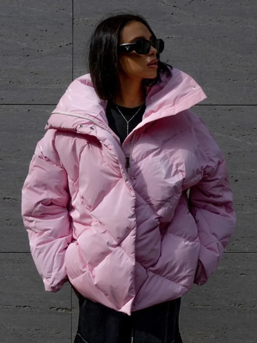 Drune | Übergroße Pufferjacke mit Reißverschluss