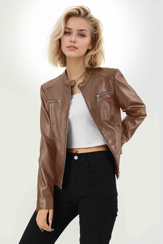 Drune | PU Biker Stil Jacke