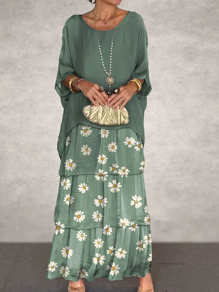 Drune | Elegantes Maxikleid mit Tiefem Ausschnitt
