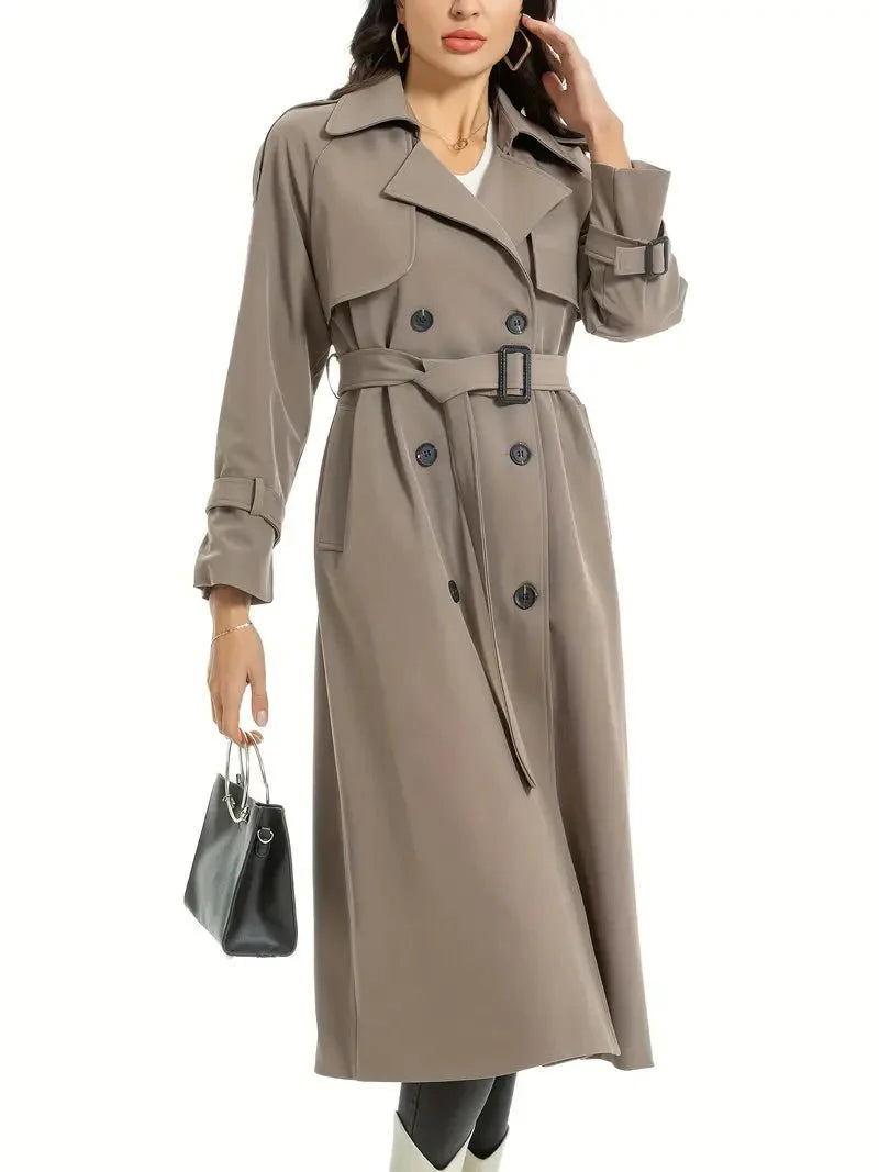 Drune | Taillierter Trenchcoat - Doppelreihiges Design - Zeitlose Eleganz - Ganzjahres-Lagen