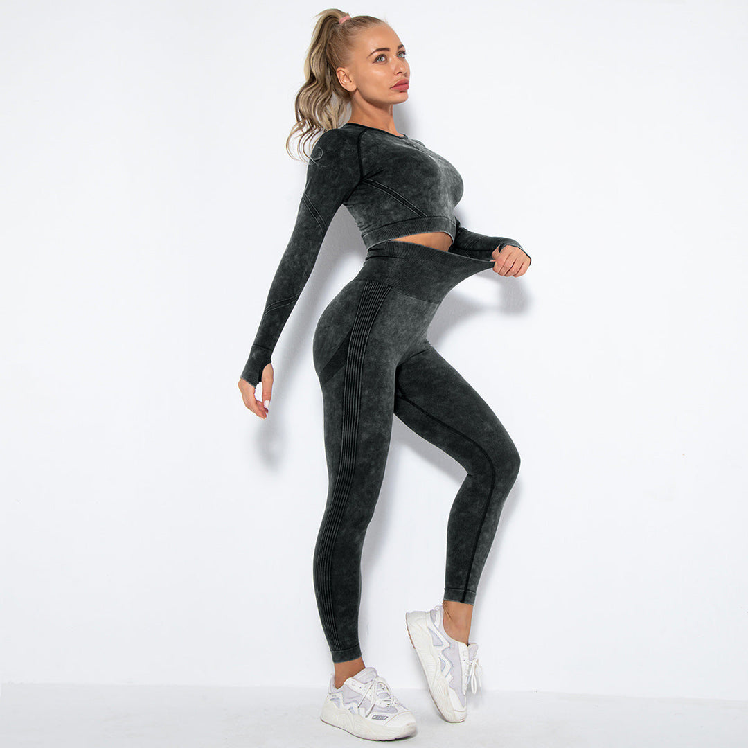 Drune | Sportliches Set Mit Crop Top Und High Waist Leggings