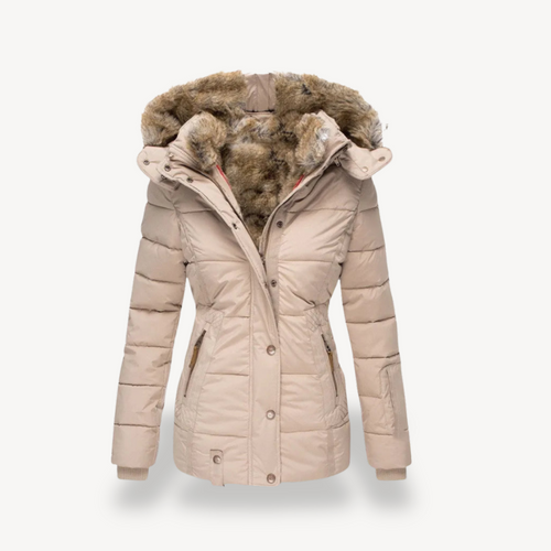 Drune | Damen Kunstfellgefütterte Pufferjacke