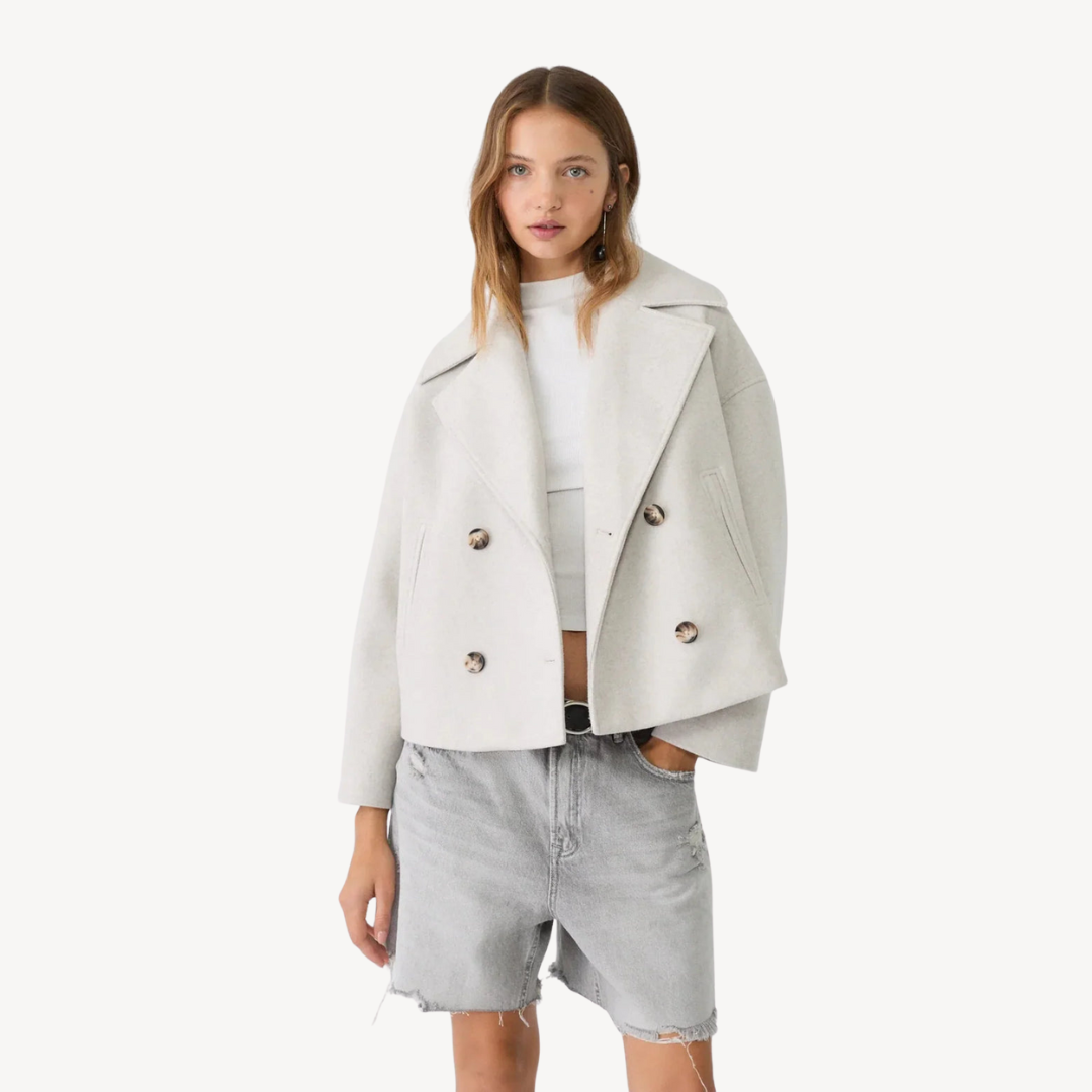 Drune | Kürzerer Woll-Peacoat für Frauen