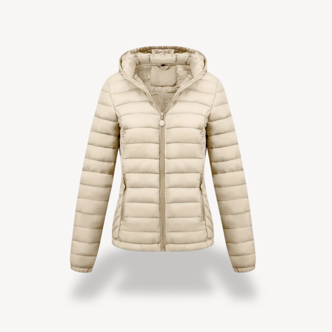 Drune | Damen gesteppte Pufferjacke mit Kapuze