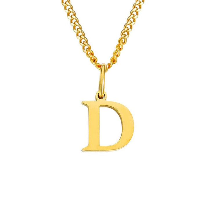 Drune | Buchstaben All Match 14k Edelstahl Halskette