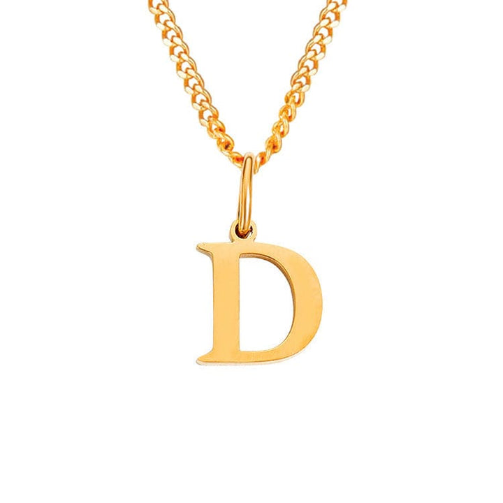 Drune | Buchstaben All Match 14k Edelstahl Halskette