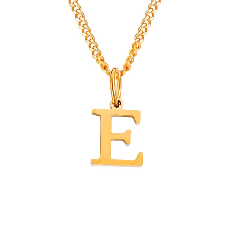 Drune | Buchstaben All Match 14k Edelstahl Halskette