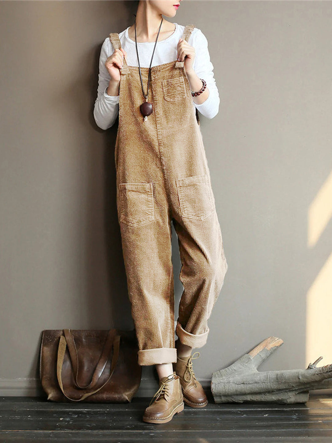 Drune | Samt Jumpsuit mit weiten Beinen | Stilvolles und bequemes Design