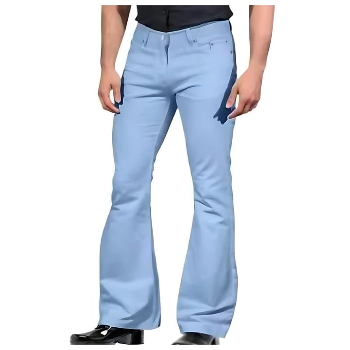 Drune | Herren Hose Retro Flare Herrenhose Weinlese Kleidungsstil Trendiges Design
