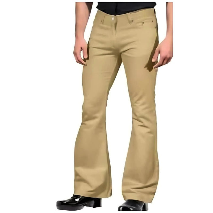 Drune | Herren Hose Retro Flare Herrenhose Weinlese Kleidungsstil Trendiges Design