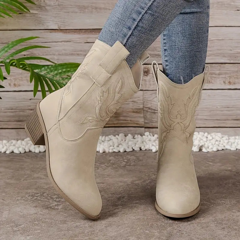 Bequeme Western Stiefel Für Lässige Kleider Stiefel Drune