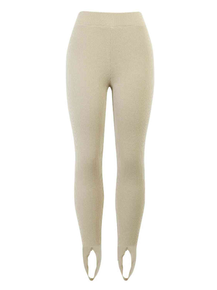 Drune | Geripptes Mittel Taillen Leggings