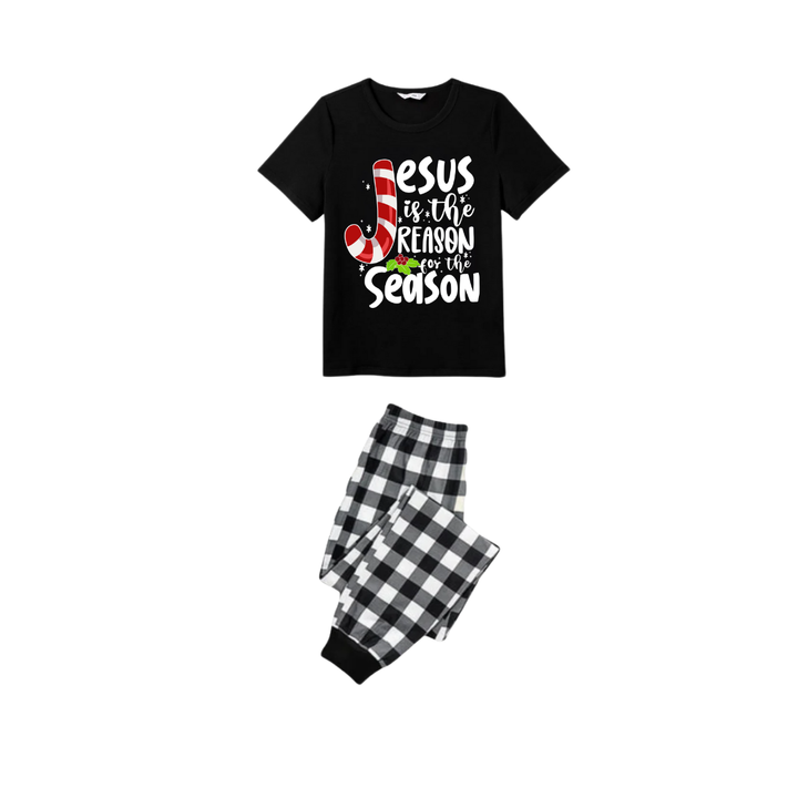 Drune | Jesus ist der Grund für die Saison Paar Kurzarm-Pyjama-Set