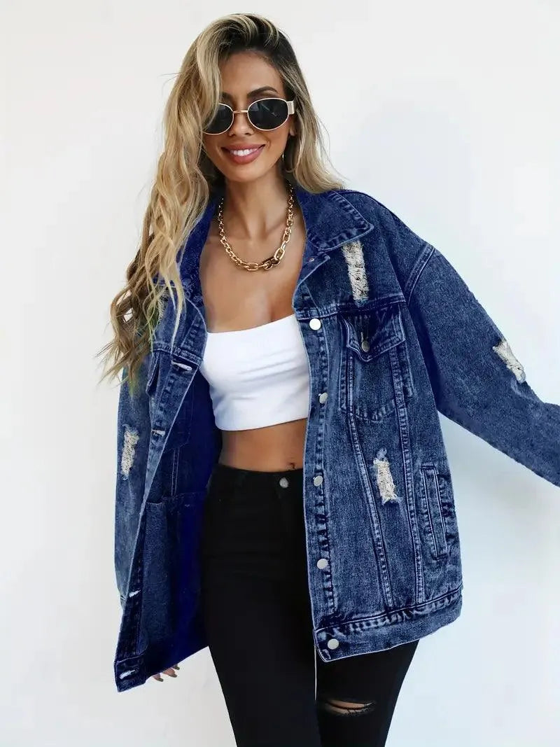 Drune | Oversized Jeansjacke für Damen