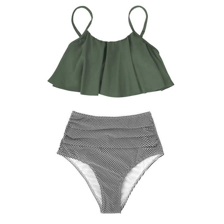 Drune | Bunter Bikini mit Rüschen