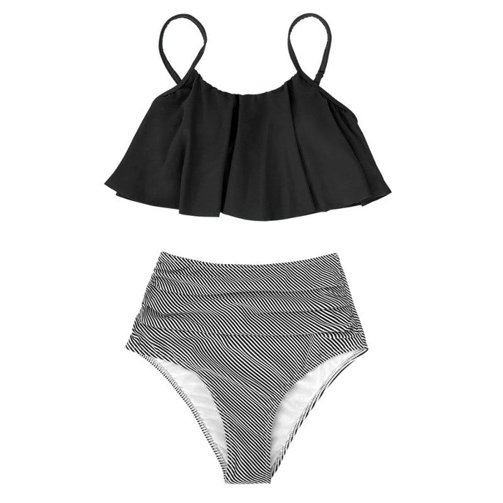 Drune | Bunter Bikini mit Rüschen
