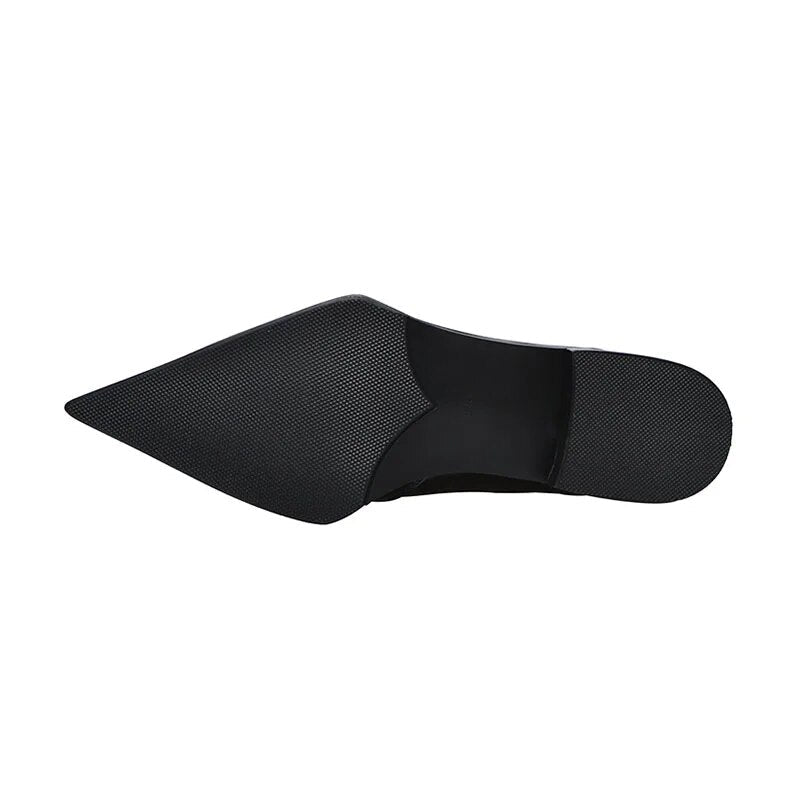 Drune | Schwarze Stiefeletten mit niedrigem Absatz für Damen