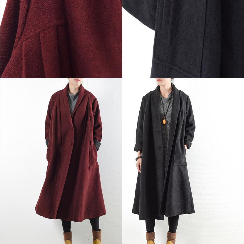Drune | warme wollene Mäntel Überbekleidung 2025 Winteroutfits oversized Jacken lang