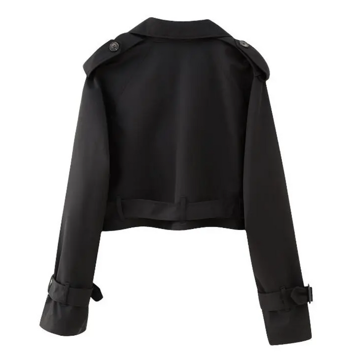 Drune | Cropped Trenchcoat - Stilvoll & Vintage