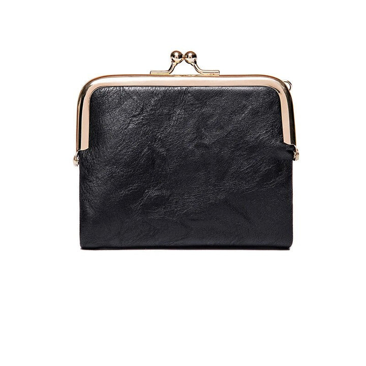 Drune | Kiss Lock Tasche - stilvolle Damen Münzgeldbörse