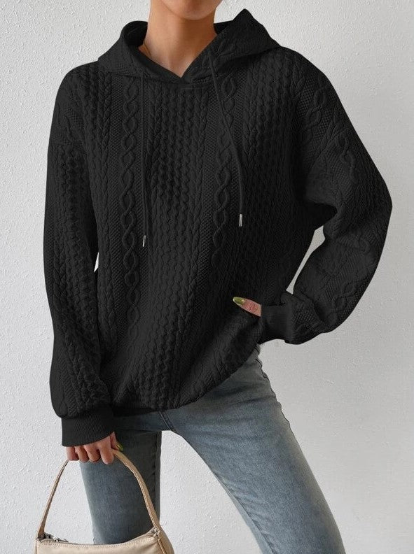 Drune | Kapuzen-Jacquard-Pullover