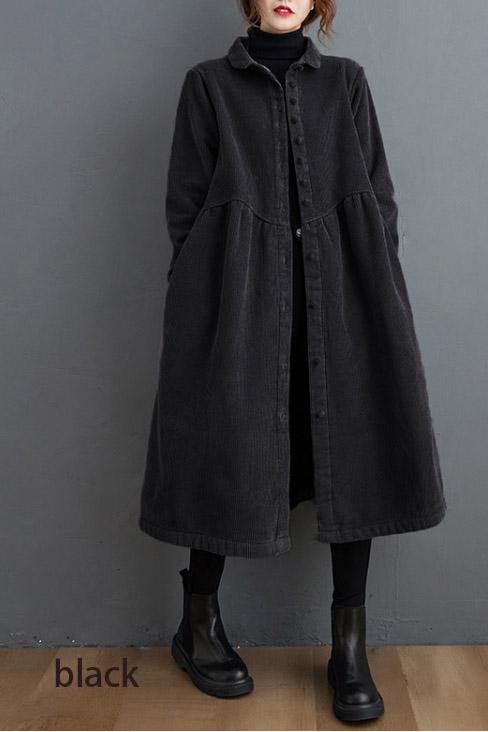Drune | Zeitlose Lange Cord-Jacke für Damen