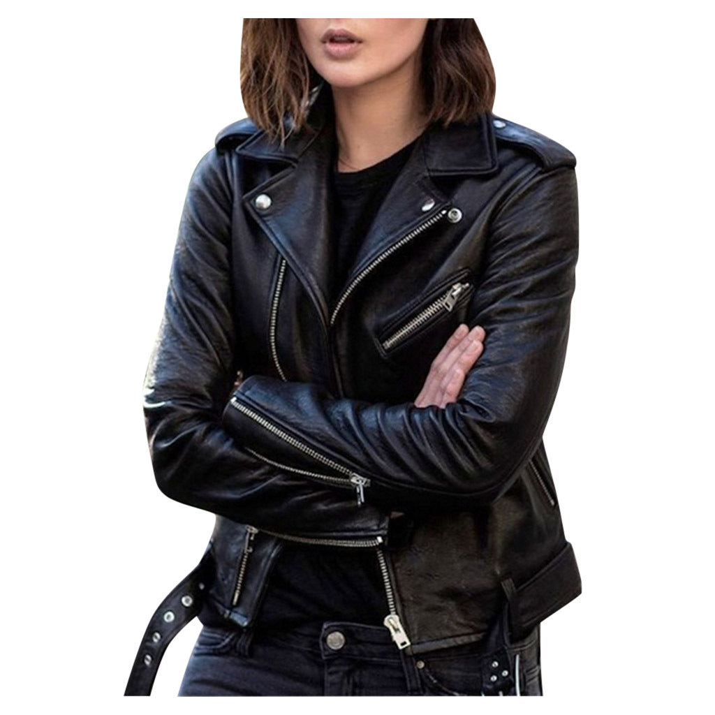 Drune | Vintage Lederjacke - Reißverschluss