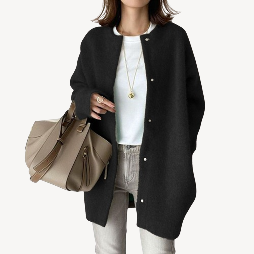 Drune | Damen Knopfleiste Strickjacke
