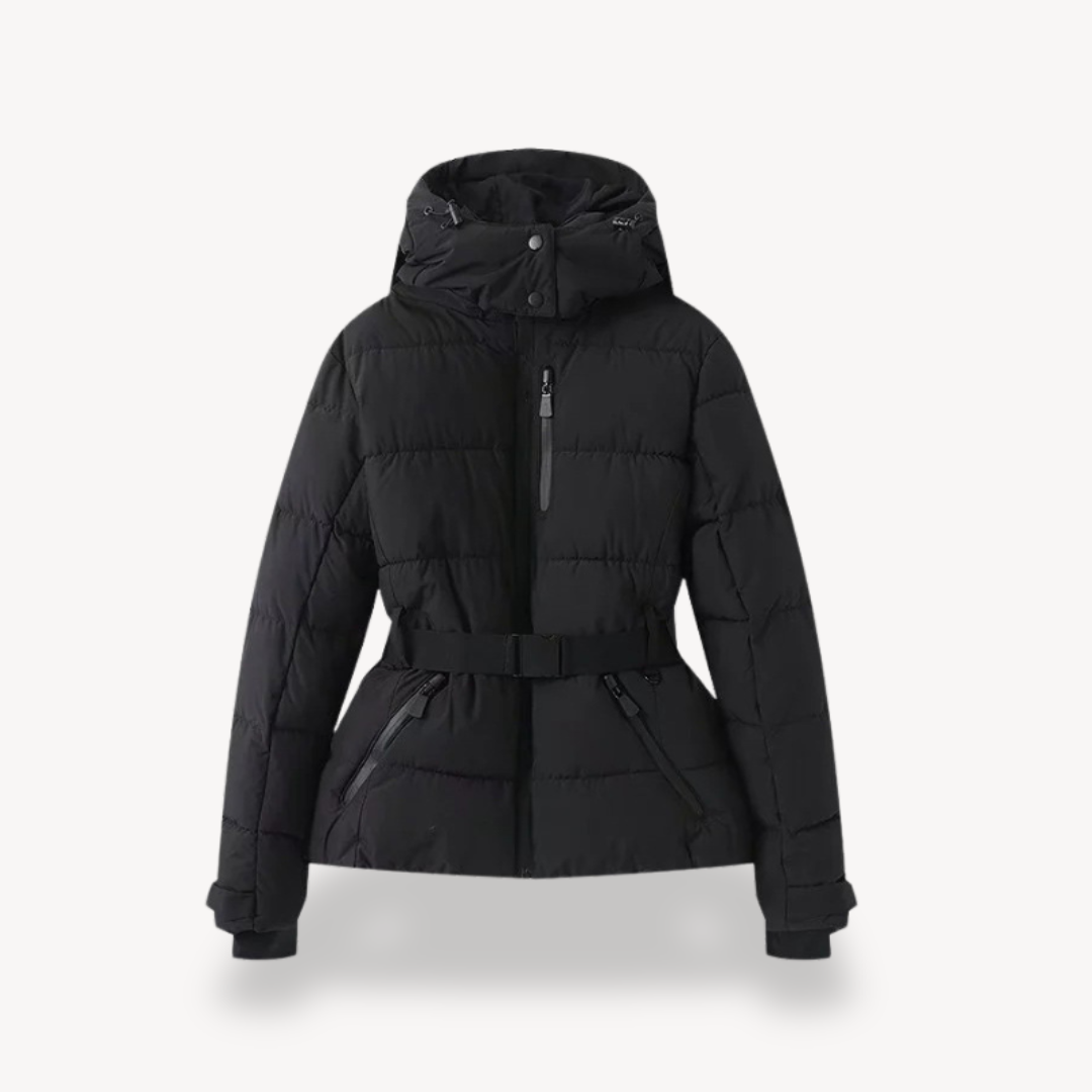 Drune | Damen Kapuzen Gürteltaschen Steppjacke