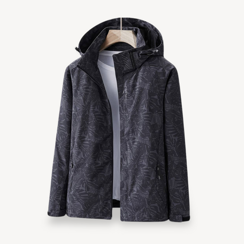 Drune | Blätterdruck wasserdichte Jacke für Frauen