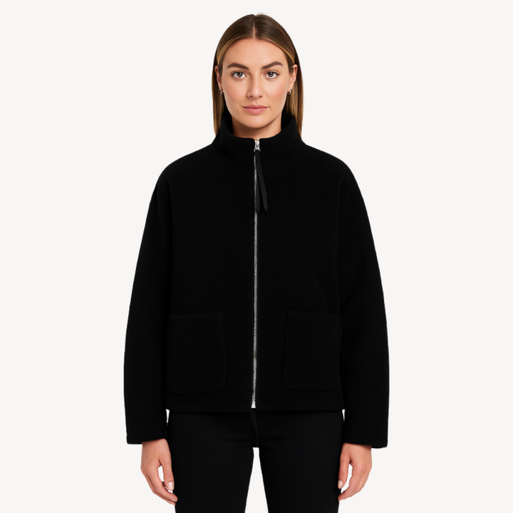 Drune | Damen Bequeme Zip-Up Fleecejacke