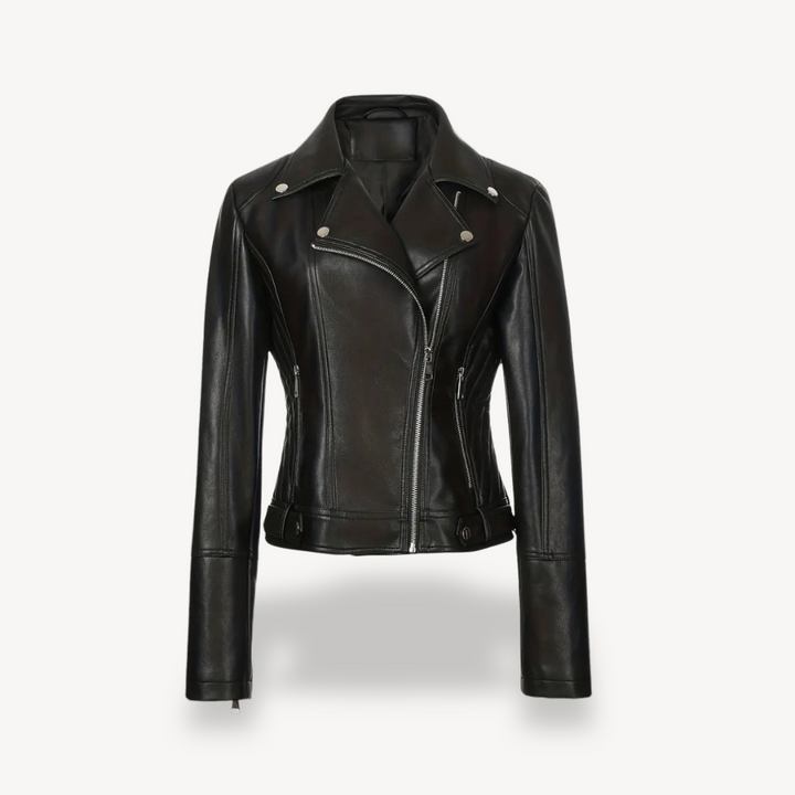 Drune | Fake-Leder Bikerjacke für Frauen