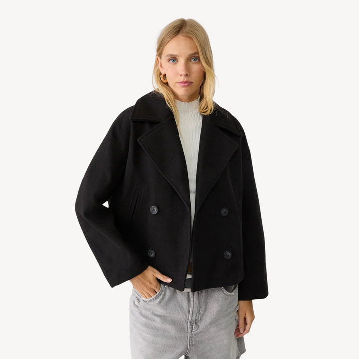 Drune | Kürzerer Woll-Peacoat für Frauen