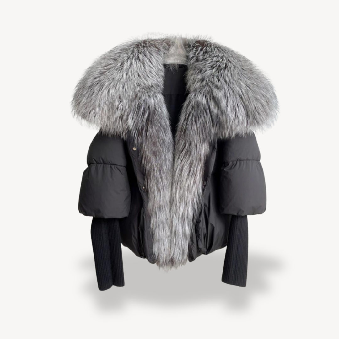 Drune | Damen Kunstpelz Pufferjacke