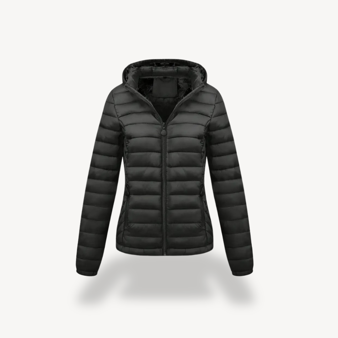 Drune | Damen gesteppte Pufferjacke mit Kapuze