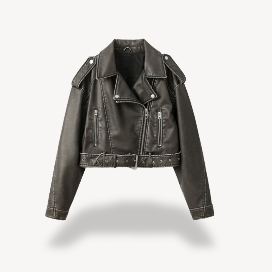 Drune | Leder Bikerjacke für Frauen