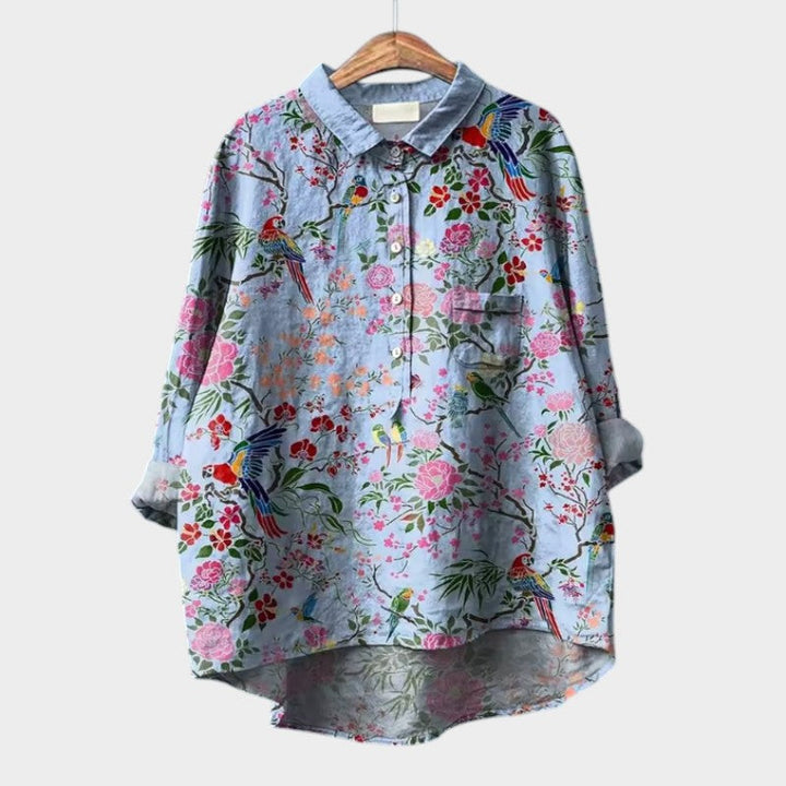 Drune | Schicke Bluse mit Knopfleiste vorne
