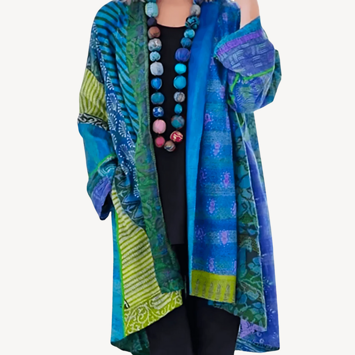 Drune | Gemusterter Kimono-Cardigan für Frauen