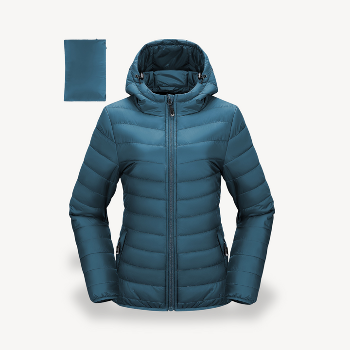 Drune | Damen Packable Puffer Jacke mit Kapuze
