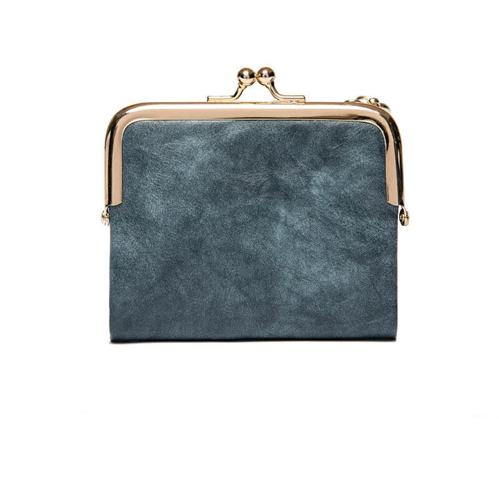 Drune | Kiss Lock Tasche - stilvolle Damen Münzgeldbörse