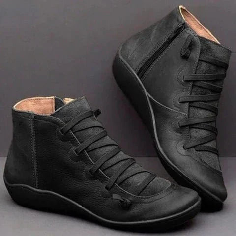 Drune | Stiefeletten - Echtes Leder - Reißverschluss - Stylisches Design - Bequeme Sohle