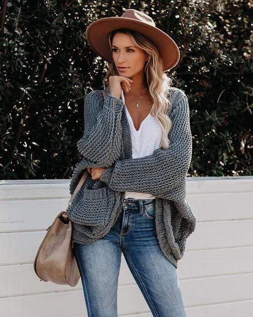 Drune | Boho Strickcardigan Lockeres Design mit Praktischen Taschen