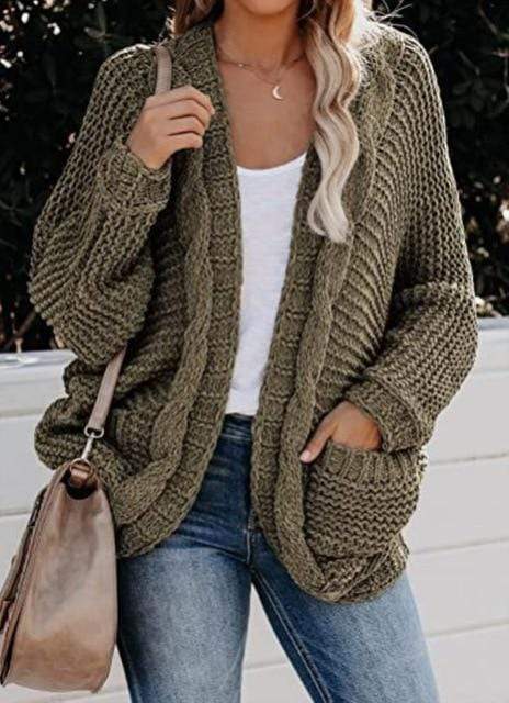 Drune | Boho Strickcardigan Lockeres Design mit Praktischen Taschen