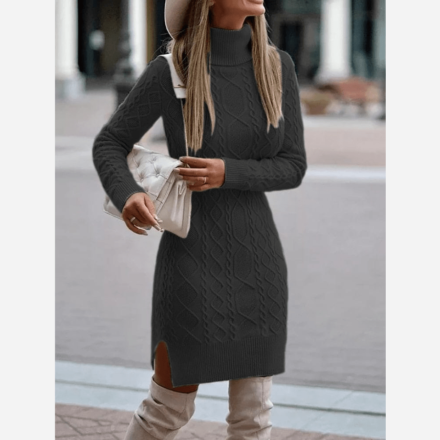 Drune | Stylisches Boho-Rollkragenkleid für Damen