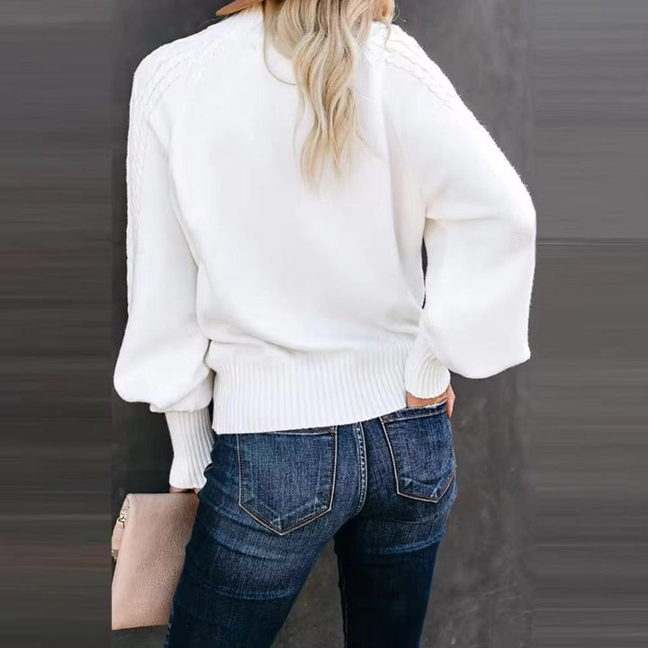 Drune | Chunky Strickpullover mit Hohem Kragen Kabelstrick Design Warme Bequemlichkeit