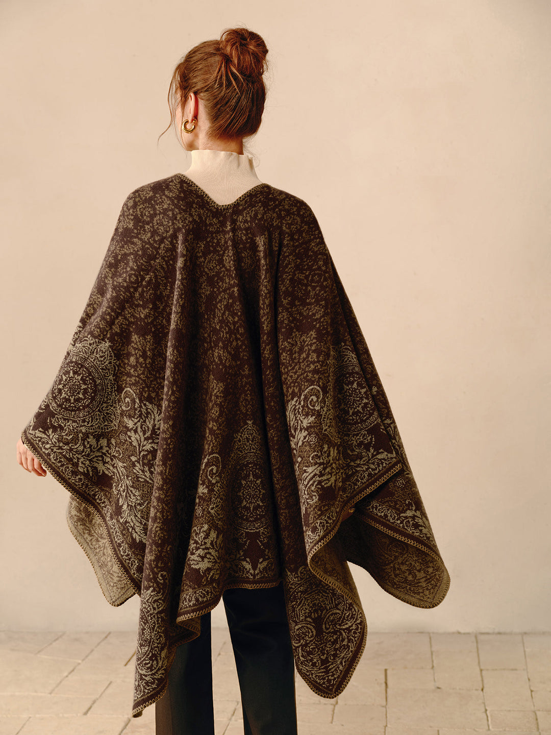 Drune | Boho Doppelseitiger Poncho