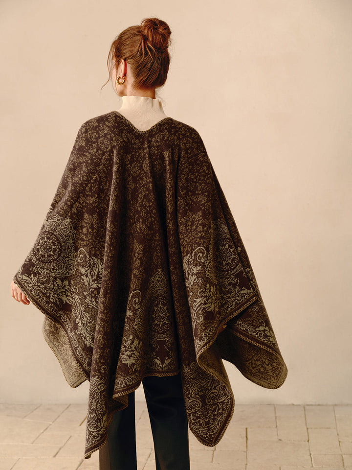 Drune | Boho Doppelseitiger Poncho