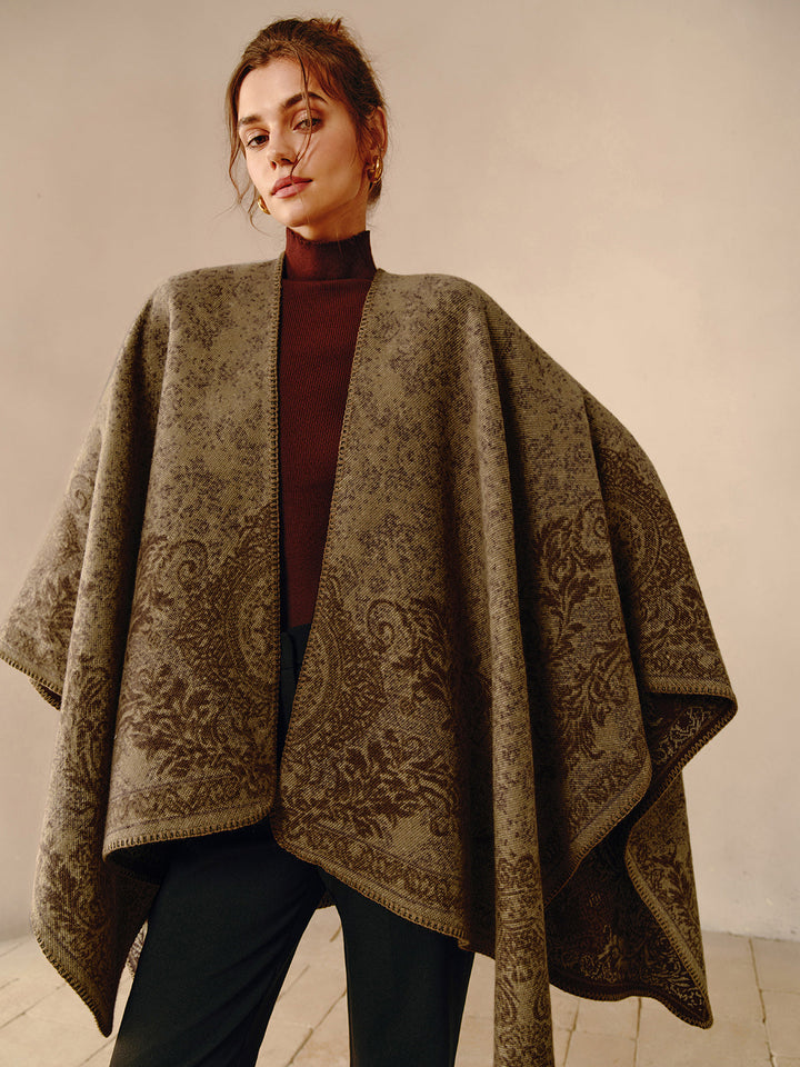 Drune | Boho Doppelseitiger Poncho