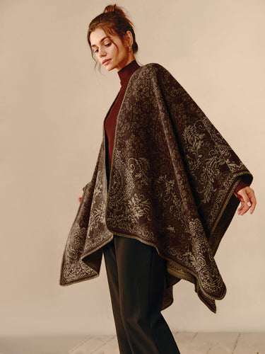 Drune | Boho Doppelseitiger Poncho