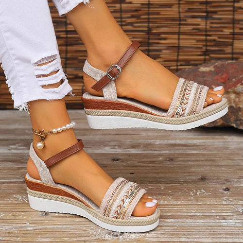 Drune | Boho Damen Stilvolle Sommer Sandalen